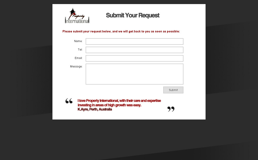 Submit your Request Form