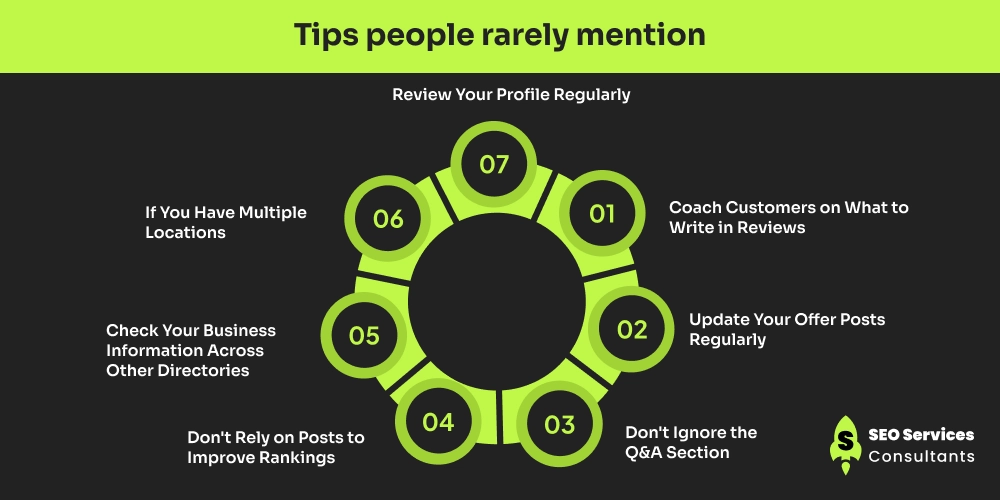 Tips people rarely mention