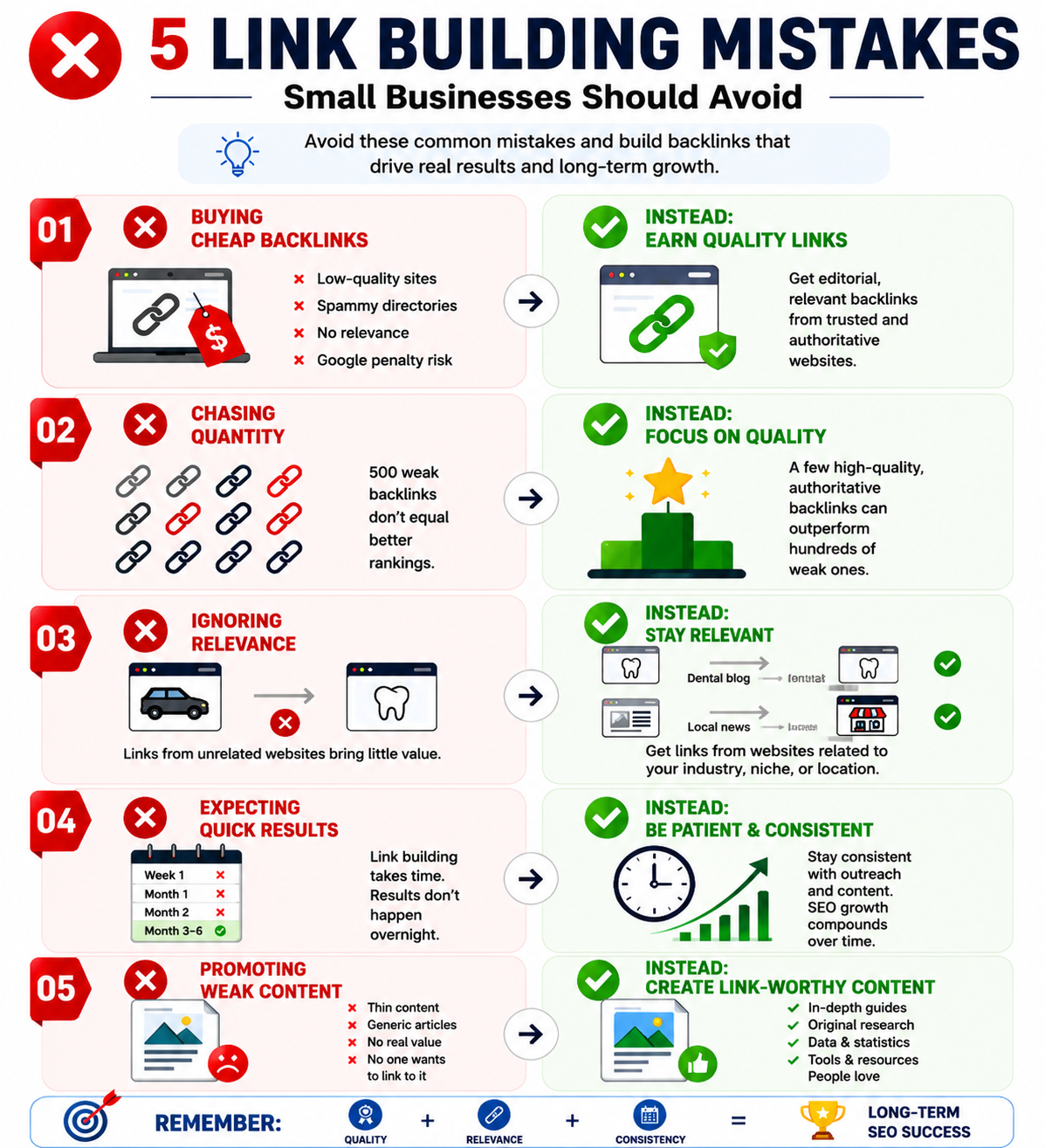 Link Building Mistakes